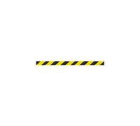 5 Star Back/End Barrier Black with Yellow/Black Chevron 10.6m