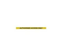 5 Star Back/End Barrier Yellow Authorised Access Yellow/Black 7.6m