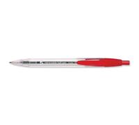 5 Star Ball Pen Retractable Medium 1.0mm Tip 0.4mm Line Red [Pack 10]