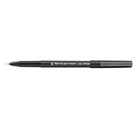 5 Star Black Pens Ballpoint Pens Multipack (12 Pack) Biro Pens Black Ink Medium Fibre Tip 0.7mm 0.4mm Line Writing Pens