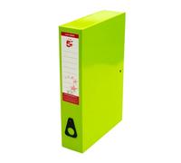5 Star Box File Foolscap Green (Pack Of 5) 332853