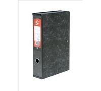 5 Star Box File Lock Spring with Ring Pull and Catch 75mm Spine Foolscap Cloud Effect [Pack 10]