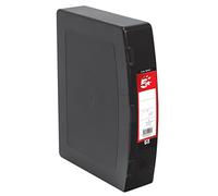 5 Star Box File Polypropylene with Twin Clip Lock Foolscap Black