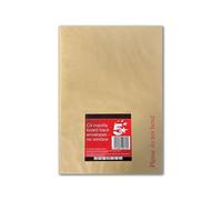 5 Star C4 Board Backed Envelope Peel and Seal 120gsm Manilla (Pack of 10) 600618