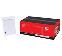 5 Star Envelopes Pocket Peel and Seal 100gsm White C5 Pack of 500