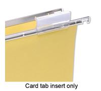 5 Star Card Inserts for Suspension File Tabs White [Pack of 50]