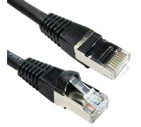 5 Star Cat6A S/STP LSOH Patch Cable Snagless 10m Black FS686966