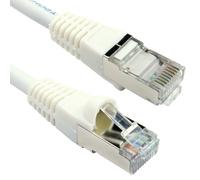5 Star Cat6A S/STP LSOH Patch Cable Snagless 1m White FS686935
