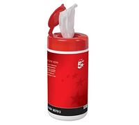 5 Star Cleaning Wipes for Telephone Bactericidal Non-hazardous in Tub [Pack of 100]