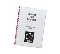 Five Star 5 Star PVC Clear Binding Covers 150 Mic (Pack-100)