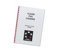 5 Star Comb Binding Covers A4 PVC 200 Micron Clear (Pack of 100) 916353