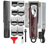 5 Star Cordless Magic Clip Professional Hair Clippers Trimmers Pro Lightweight Haircutting Kit Barbers Supplies Set Wine Red