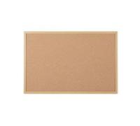 5 Star Cork Noticeboard Oak Effect Frame 900x600mm FS669041