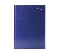 5 Star Desk Diary Day Per Page A5 Blue 2026 KFA51BU26