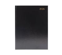 5 Star Desk Diary Day Per Page Appointment A4 Black 2026 KFA41ABK26