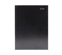 5 Star Desk Diary Day Per Page Appointment A5 Black 2026 KFA51ABK26