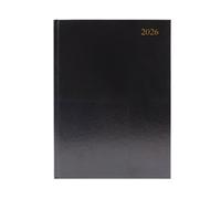 5 Star Desk Diary Week To View A4 Black 2026 KFA43BK26