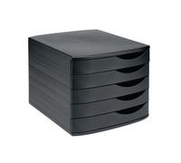 5 Star Desktop 5 Drawer Set A4 Documents up to 260x350mm Black/Black