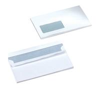 5 Star DL Window Wallet Envelope Self Seal 80gsm 220x110mm White (Pack of 1000) M90025
