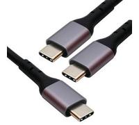 Dual Usbc 140W Charge Cable Blk 1.8M NEW