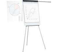 5 Star Easel Drywipe Magnetic with Pen Tray and Extension Arms Capacity A1 Grey Ref 8102472