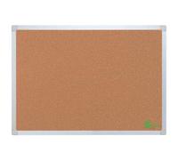 5 Star eco 940597 900 x 600 mm Cork Board with Wall Fixing Kit Frame - Aluminium