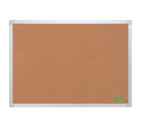 5 Star Office Cork Board with Wall Fixing Kit Aluminium Frame 1200x900mm