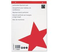 5 Star Flipchart Pad A1 - Eco Recycled, Perforated, 70gsm, 40 Sheets, Green/White (Pack of 5)