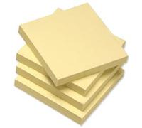 Fivestar 5 Star 75X75mm Re-Move Repositionable Recycled Notes - Yellow (Pack Of 12)