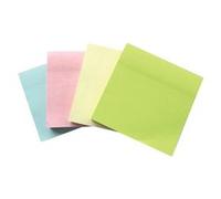 5 Star Recycled Re-Move Sticky Notes Repositionable 76x76mm Assorted Pastel (Pack of 12) 938187