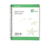 5 Star Eco Spiral Pad 228x177mm Pack 10 938284