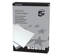 5 Star Elite Copier Paper Smooth Ream-Wrapped 90gsm A4 High White [5