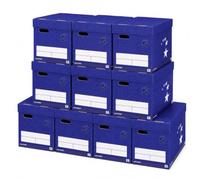 5 Star Elite Superstrong Archive Storage Box Foolscap Blue [Pack 10]