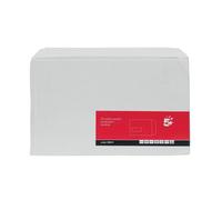 5 Star Envelopes Pocket Self Seal Window 90gsm C5 229x162mm White (Pack of 500)