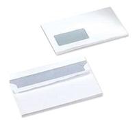 5 Star Envelopes Wallet Press Seal Window 80gsm White DL [Pack of 1000]