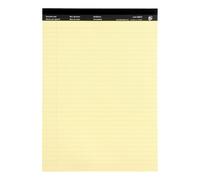 5 Star Executive Headbound Pad Ruled Perforated 65gsm 100 Page A4 Yellow (Pack of 10) 39687X