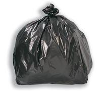 5 Star Light/Medium Duty Bin Liners 95 Litre Capacity Black (Pack of 200) 481374