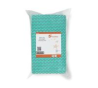 5 Star Facilities Wave Line Mid-weight Cleaning Cloth 40gsm 500x300mm Green (Pack of 50)