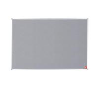 5 Star Felt Noticeboard with Wall Fixing Kit and Aluminium Trim 1200x900mm Grey 397816