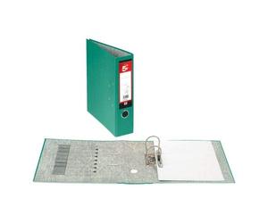 5 Star Files A4 Folders Lever Arch Files (10 Pack) Green 70mm Spine Replaceable Labels Durable Polypropylene Covered Board