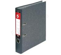 5 Star Files Folders Lever Arch Files Foolscap (10 Pack) Grey 50mm Spine Replaceable Labels Durable Polypropylene Covered Board
