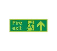 5 Star Fire Exit Run Man Arrow Up Sign Plas 150x450 VPSP129SRP4515