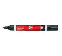 5 Star Flipchart Marker Pen Water-based Line Width 2.0mm Black [Pack 12]