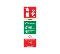 5 Star Foam Extinguisher For Use On Sign Plas 300x100 VFF094SRP1030