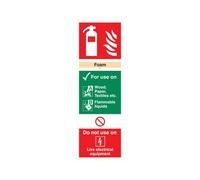 5 Star Foam Extinguisher For Use On Sign Vinyl 300x100 VFF094SAV1030