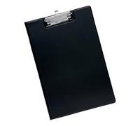5 Star Fold-over Clipboard with Front Pocket Foolscap Black 320901