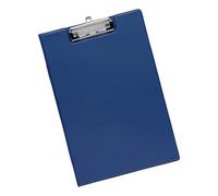 5 Star Fold-over Clipboard with Front Pocket Foolscap Blue 913675