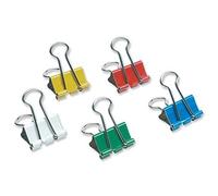 5 Star Foldback Clips 19mm Assorted [Pack of 12]