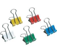 5 Star Foldback Clips 32mm Assorted [Pack of 12]