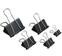 5 Star Foldback Clips 32mm Black [Pack 12]